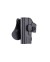 FUNDA PISTOLA RIGIDA ZURDO AMOMAX GLOCK NEGRA