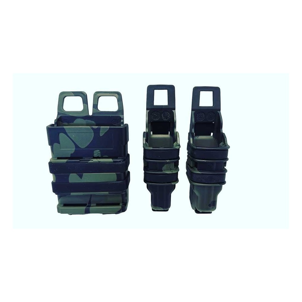 POUCH CARGADOR RIGIDO FMA M4 Y PISTOLA DOBLE MULTICAM BLACK