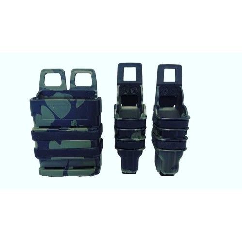 POUCH CARGADOR RIGIDO FMA M4 Y PISTOLA DOBLE MULTICAM BLACK