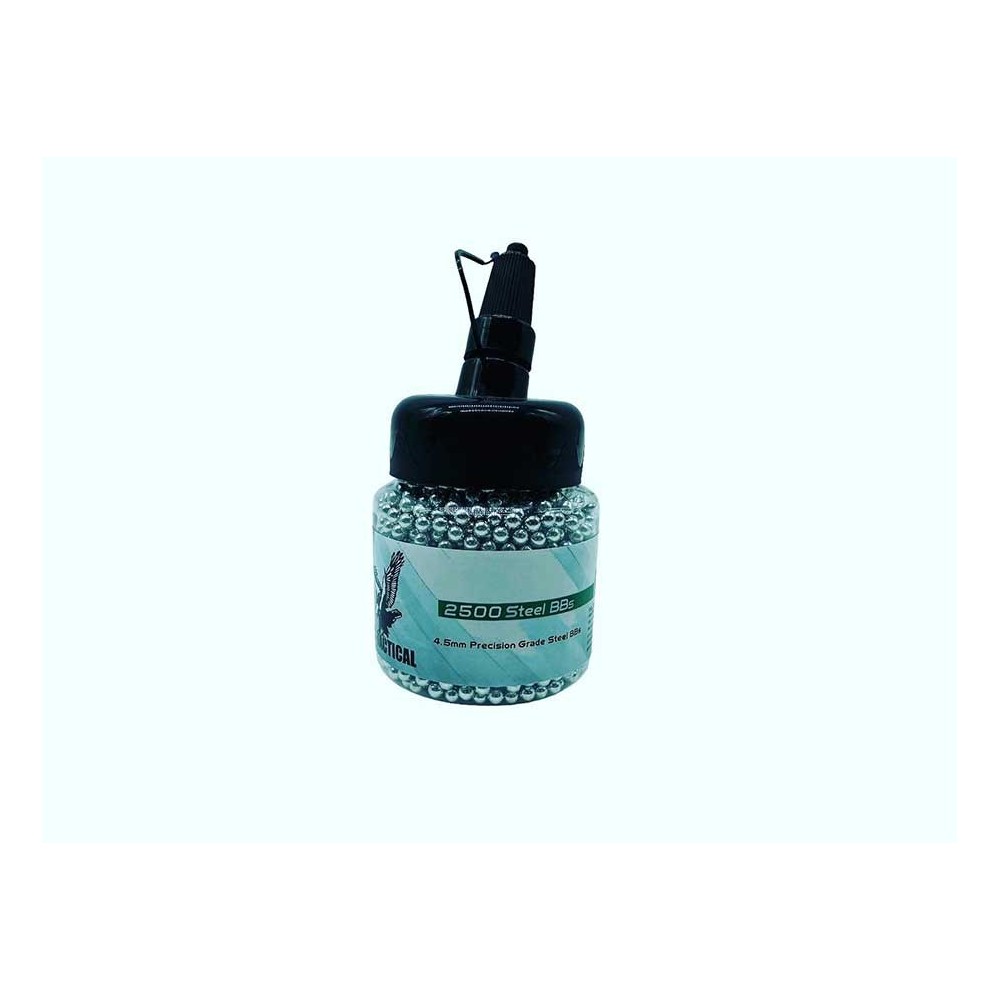 BOLAS ACERO BIBERON JS TACTICAL 4 5MM 2500RDS