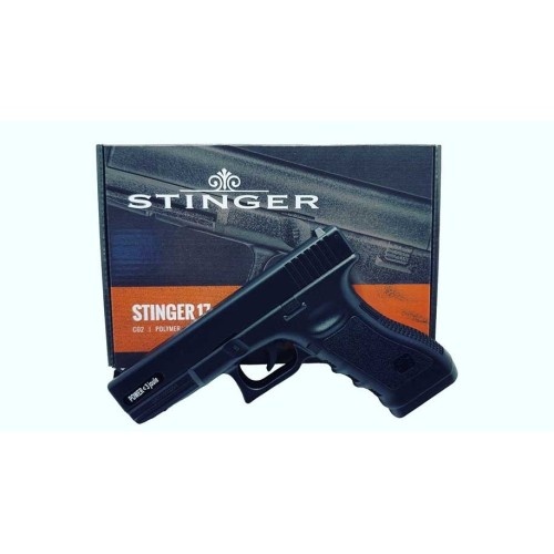 PISTOLA STINGER GLOCK 17 CO2 4 5MM NEGRA