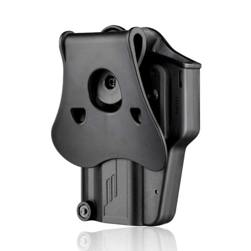 FUNDA PISTOLA RIGIDA AMOMAX UNIVERSAL NEGRA