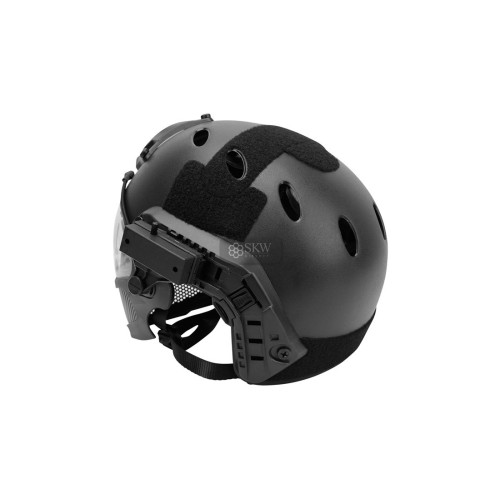 CASCO TIPO FAST Y MASCARA NEGRO DELTA TACTICS