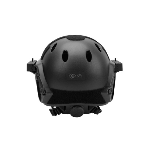 CASCO TIPO FAST Y MASCARA NEGRO DELTA TACTICS