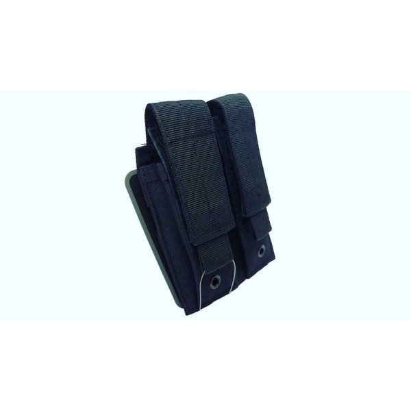 POUCH CARGADOR PISTOLA DOBLE MAX MOLLE NEGRO