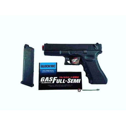PISTOLA MARUI GLOCK 18C NEGRA