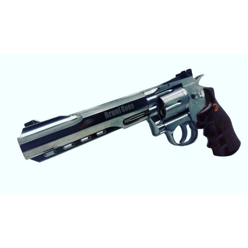 REVOLVER BRUNI 4 5MM CO2 CN821 PLATA