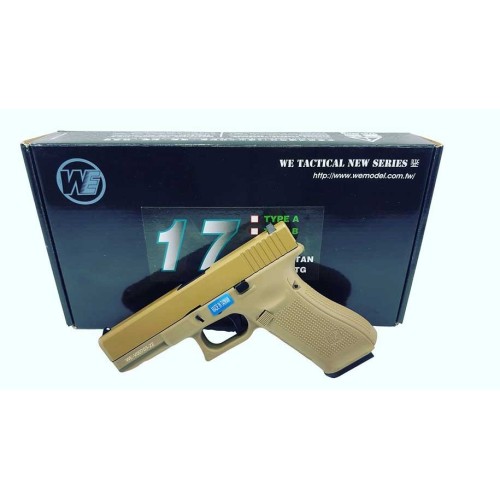 PISTOLA WE GLOCK 17 V5 FULL METAL TAN