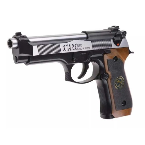 PISTOLA WE M92 SPS FULL METAL NEGRO PLATA
