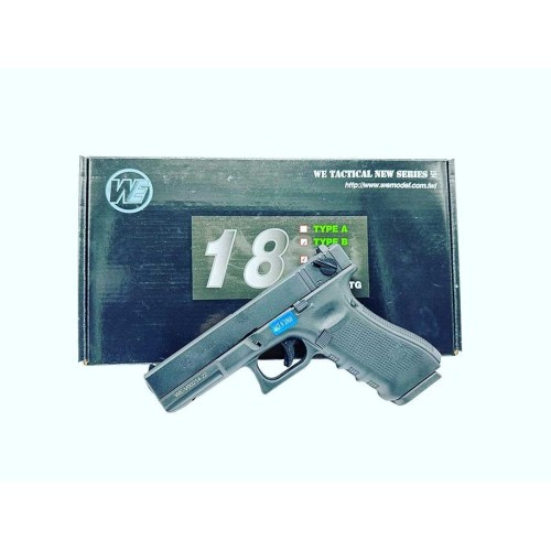 PISTOLA WE GLOCK 18 V4 FULL METAL NEGRA