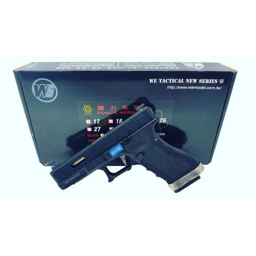 PISTOLA WE GLOCK 17 CUSTOM 1 FULL METAL NEGRA