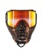 SKULL GOGGLE SNAKE RED W/ FIRE LENS