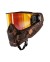 SKULL GOGGLE SNAKE RED W/ FIRE LENS