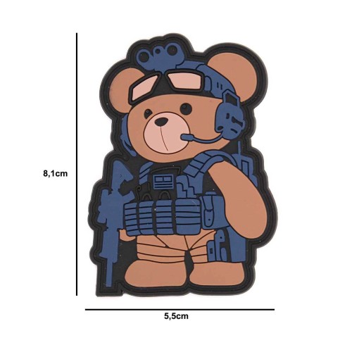 Parche Immortal PVC 3D Teddy Táctico Coyote