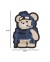 Parche Immortal PVC 3D Teddy Táctico Gris