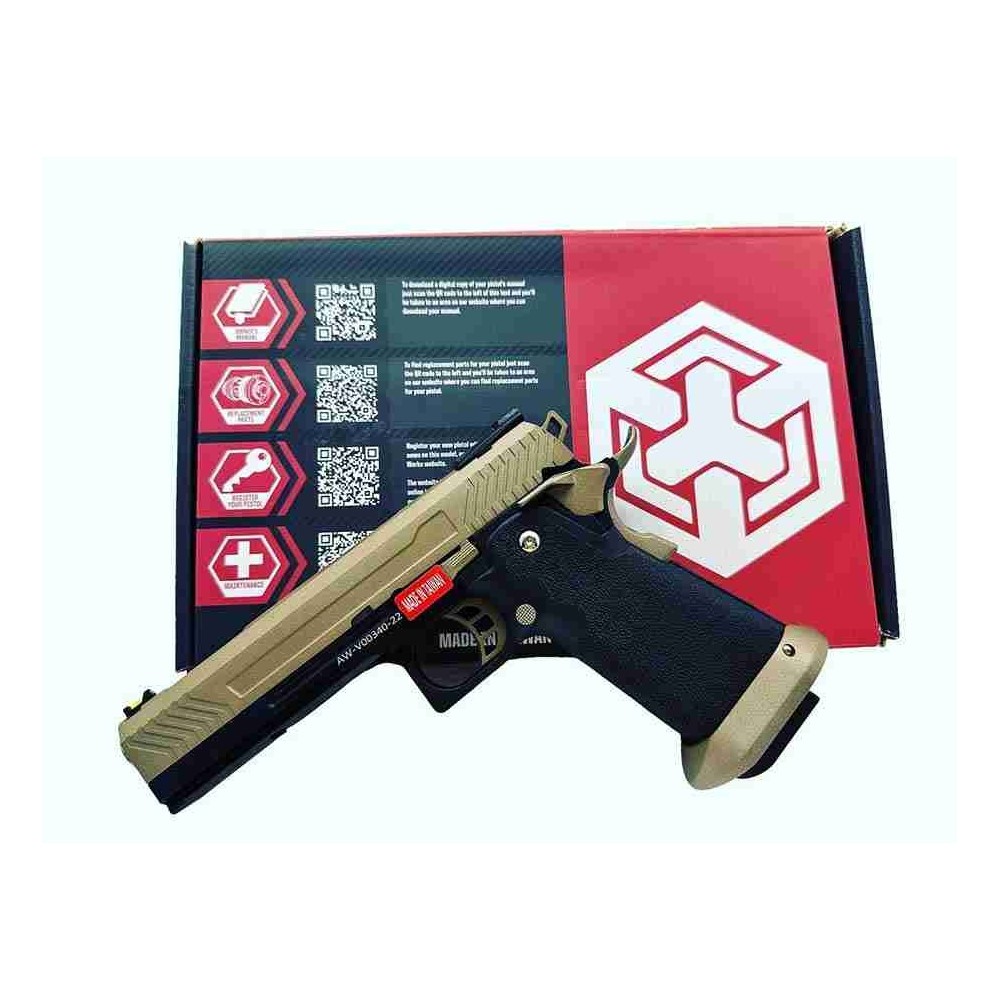 PISTOLA AW CUSTOM HI CAPA HX1103 FULL METAL