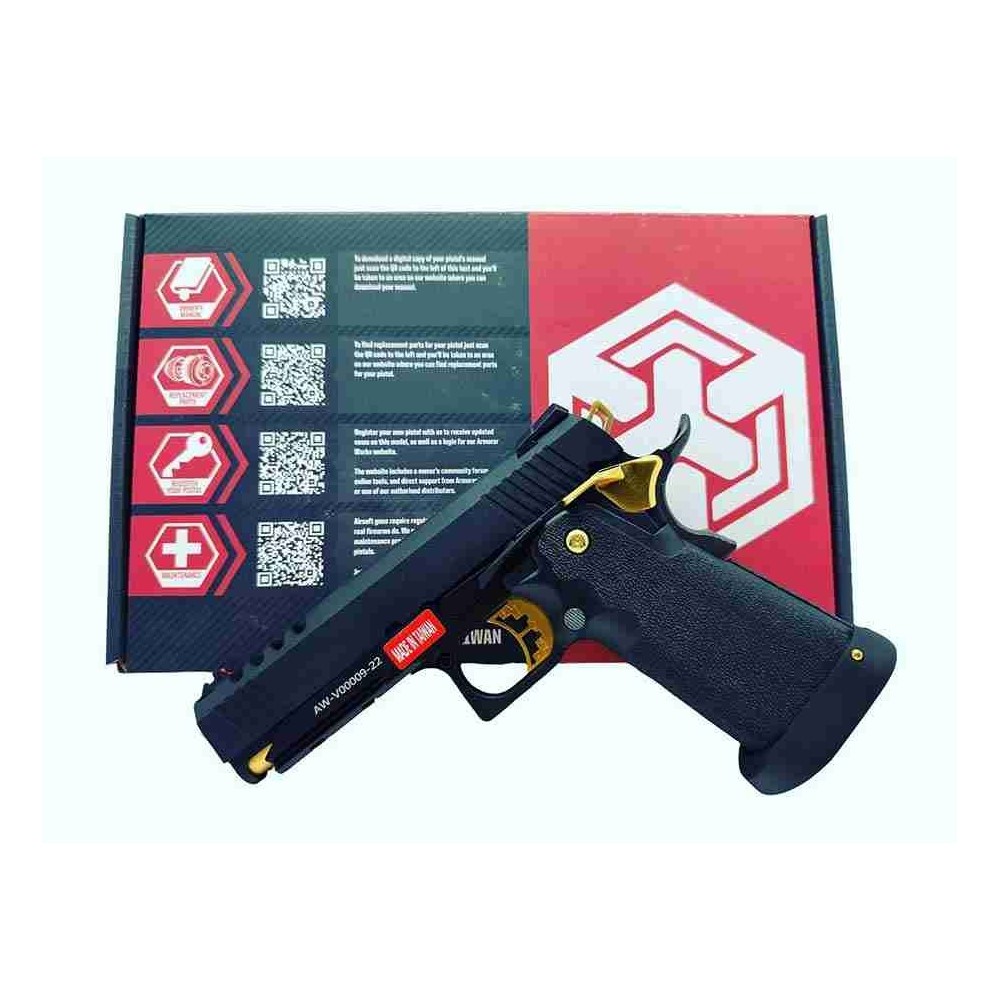 PISTOLA AW CUSTOM HI CAPA 4 3 HX2711 FULL METAL