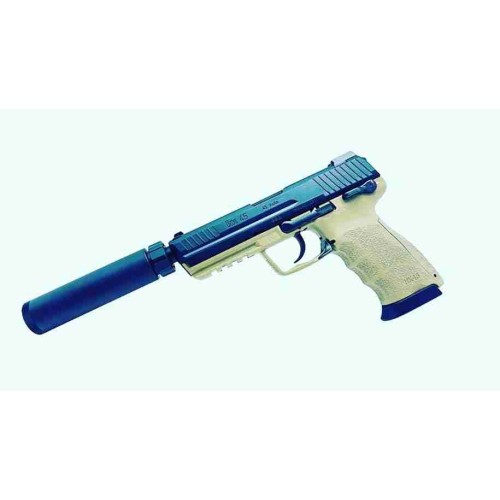 PISTOLA MARUI HK45 TACTICAL GAS NEGRA TAN
