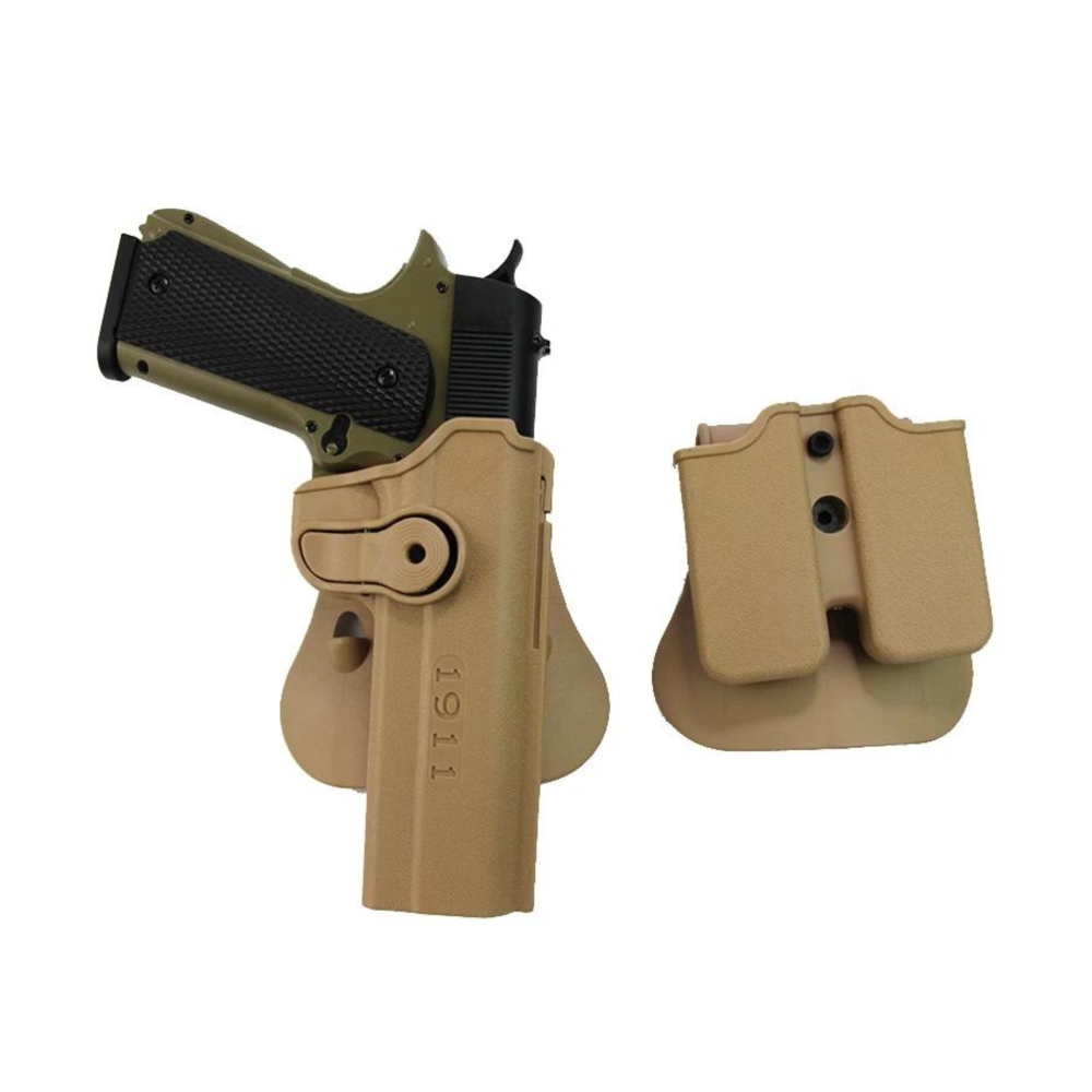 FUNDA DE PISTOLA   FUNDA CARGADOR R  GIDA 1911 TAN