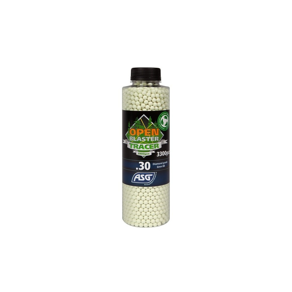 BOLAS ASG BLASTER - 0.30G TRACER (VERDES)