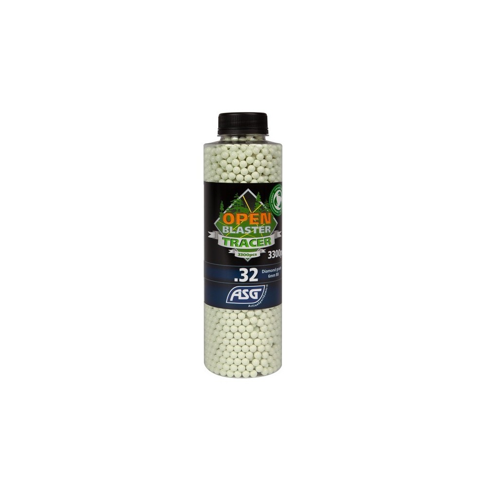 BOLAS ASG BLASTER (3300RDS) - 0.32G TRACER (VERDES)