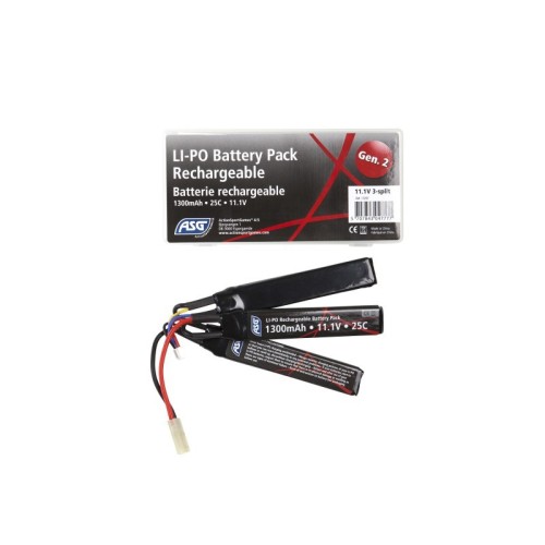BATERÍA ASG LIPO 11.1V-1300MAH (25C) 3STICKS TAMIYA