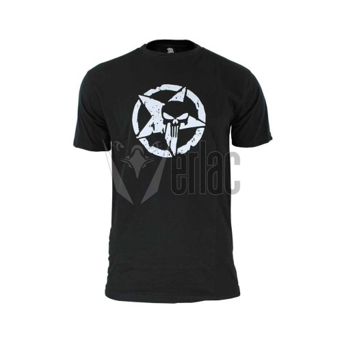 CAMISETA IMMORTAL ESTRELLA PUNISHER NEGRA