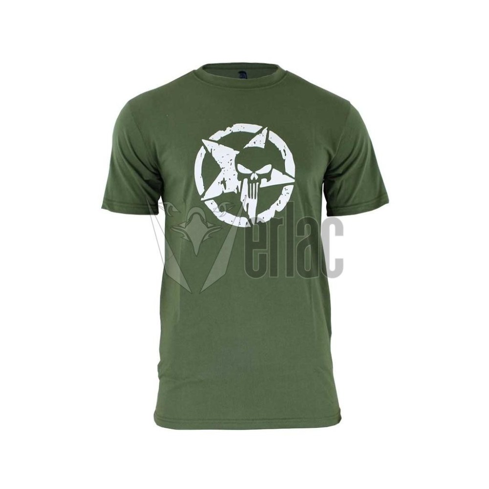 CAMISETA IMMORTAL ESTRELLA PUNISHER VERDE