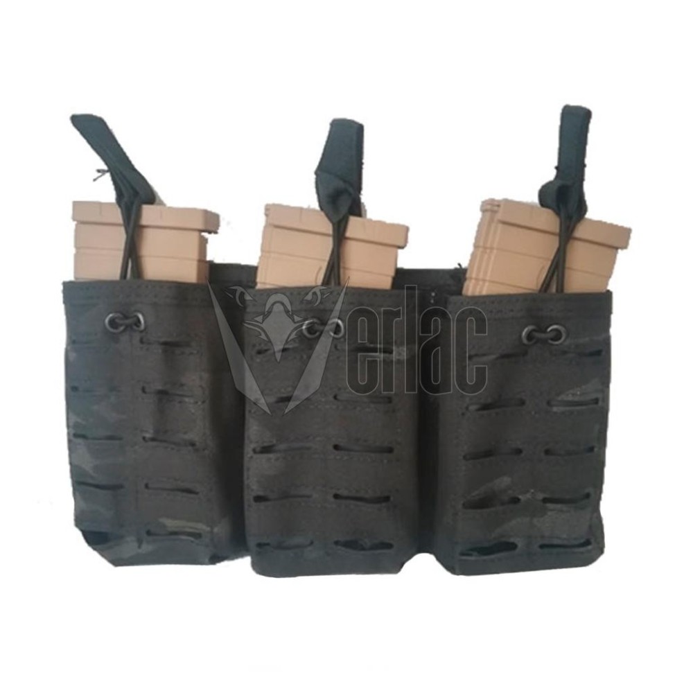 POUCH CARGADOR TRIPLE M4/G36 MULTICAM BLACK