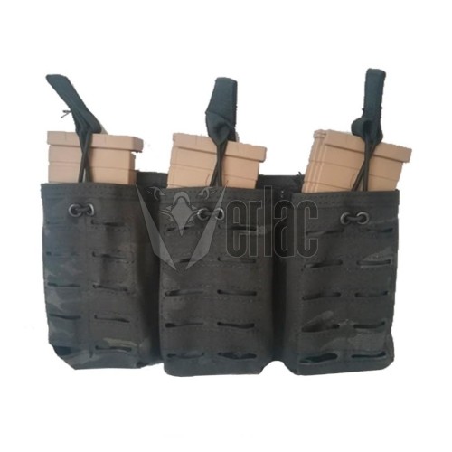 POUCH CARGADOR TRIPLE M4/G36 MULTICAM BLACK