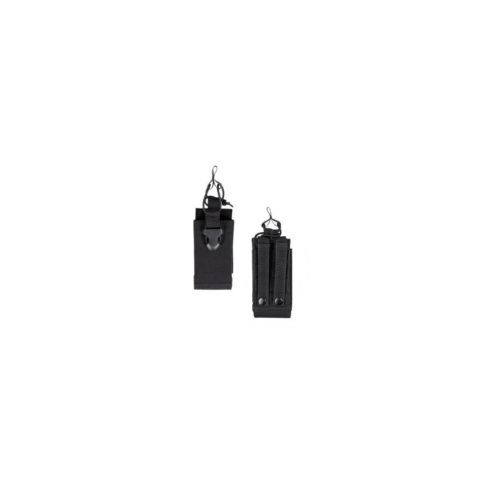 POUCH WALKIE MILTEC MOLLE NEGRO