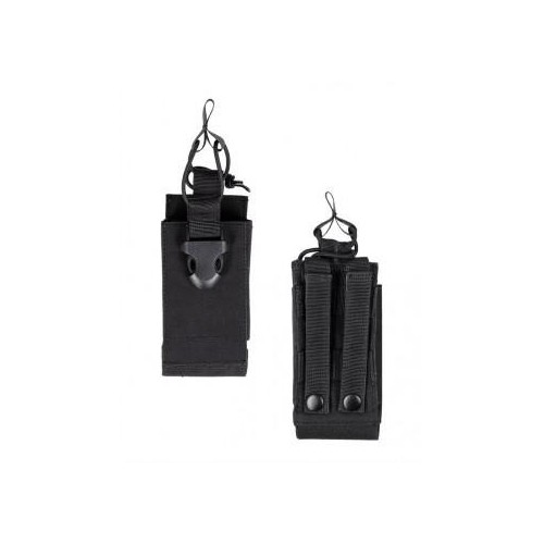 POUCH WALKIE MILTEC MOLLE NEGRO