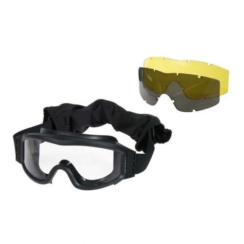 GAFAS PROTECCION ANTI VAHO NEGRAS 3 LENTES DELTA TACTICS