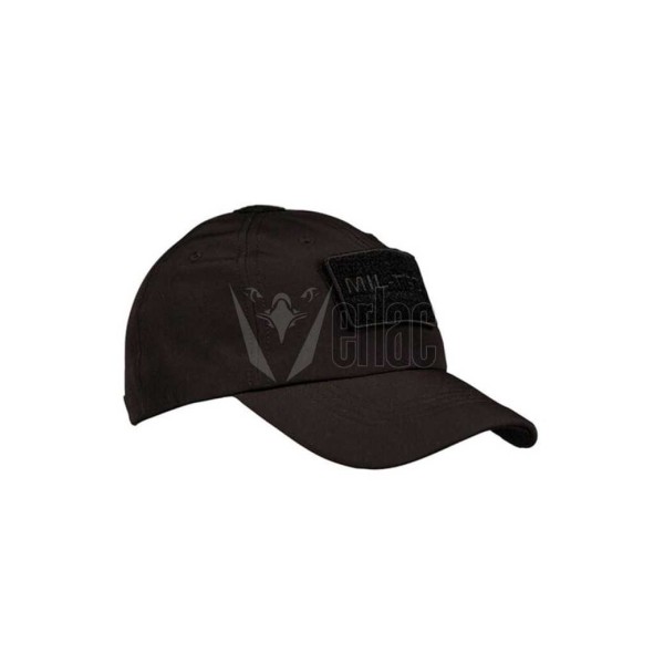 GORRA AIRSOFT SOFTSHELL VELCROS MILTEC NEGRA