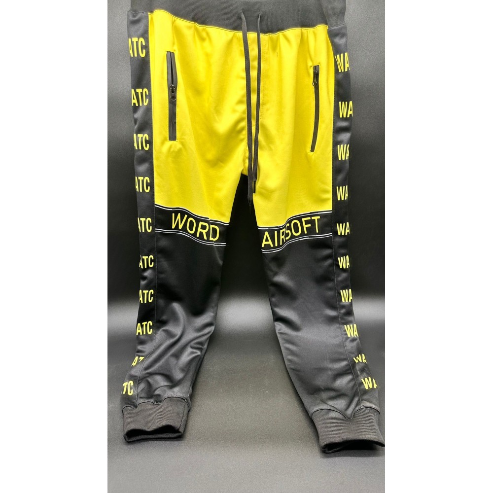 PANTALON CHANDAL WATC AMARILLO Y NEGRO