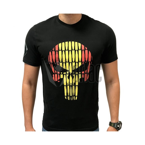 CAMISETA IMMORTAL CALAVERA BALAS ESPAÑA