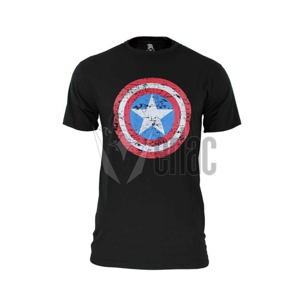 CAMISETA IMMORTAL CAPITAN AMERICA NEGRA