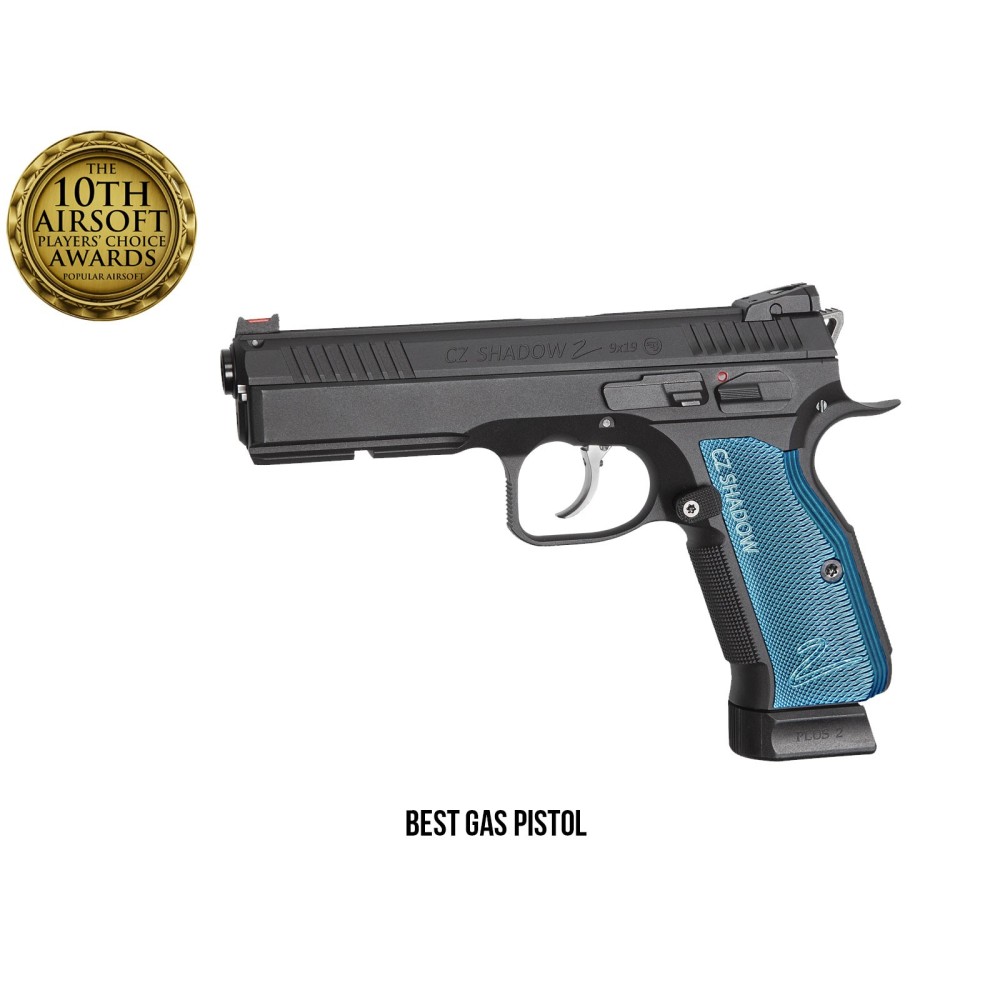 PISTOLA ASG CZ SHADOW 2 GAS/CO2 NEGRA/AZUL