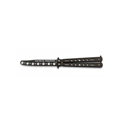 CUCHILLO ALBAINOX MARIPOSA ENTRENAMIENTO NEGRA