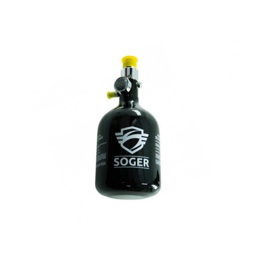 BOTELLA HPA SOGER 0.44L 3000 PSI ALUMINIO NEGRA