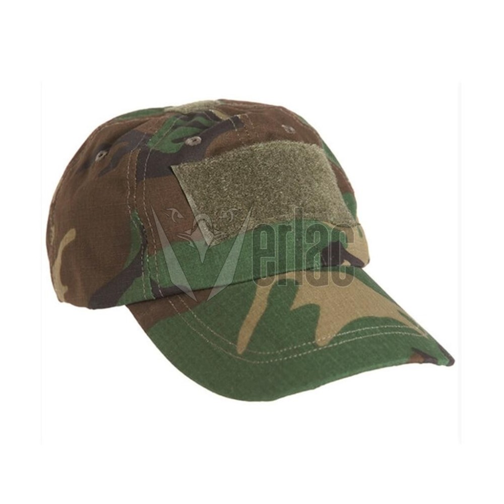 GORRA AIRSOFT VELCROS WOODLAND