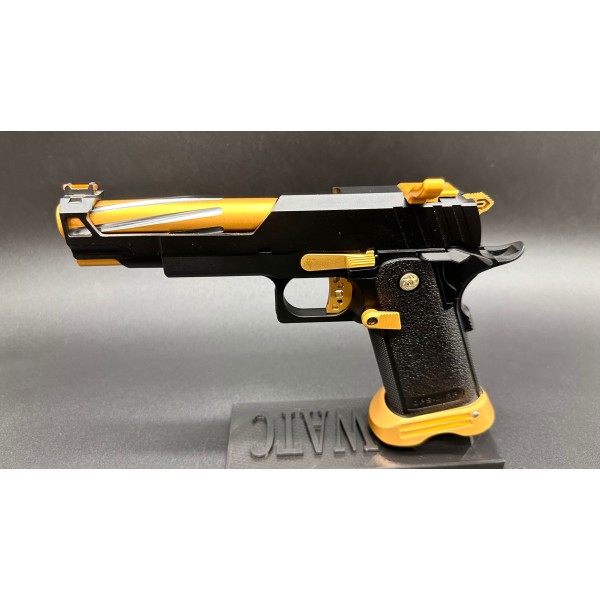 PISTOLA HI CAPA 5.1 UPGRADEADA DORADA