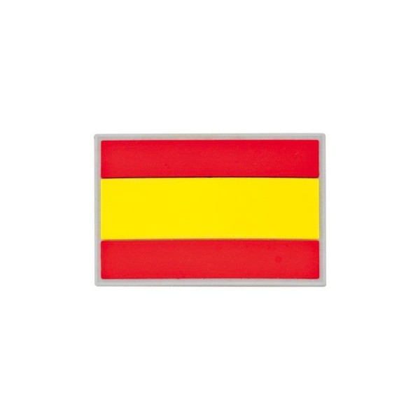 PARCHE PVC BANDERA ESPAÑA FILO GRIS