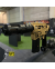 FUSIL SPEEDSOFT WATC CUSTOM - DORADO C/ FIBRA DE CARBONO NEGRA
