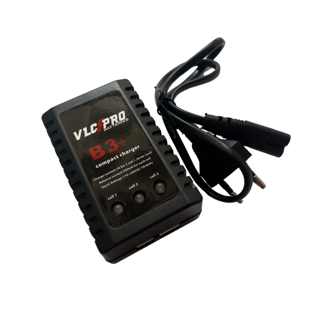 CARGADOR BATERIA VLC BALENCEADOR PRO B3 PLUS LIPO/LI-ION 7.4V/11.1V 20W NEGRO