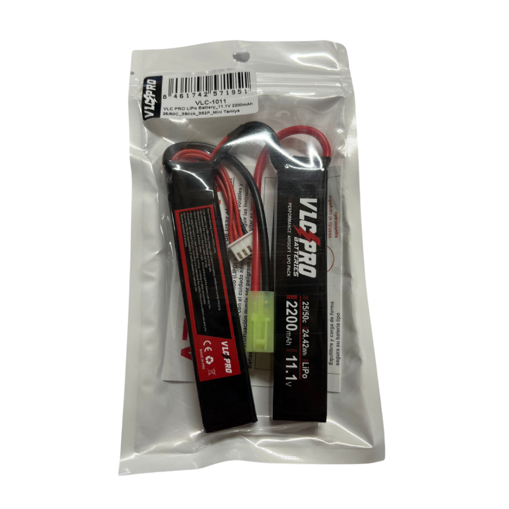 BATERÍA VLC PRO LIPO 11.1V-2200MAH (25C/50C) 2STICKS TAMIYA