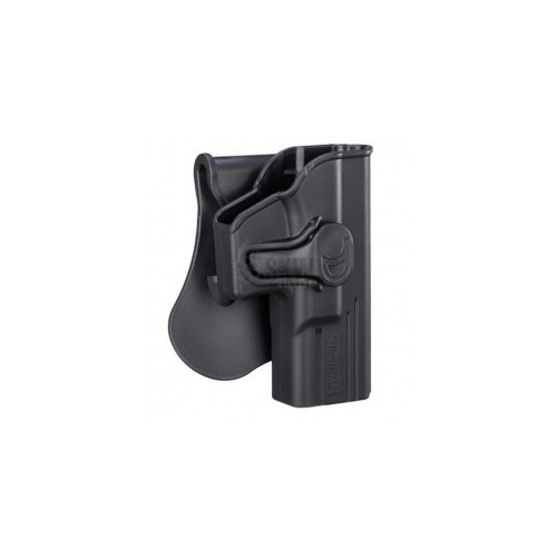 PISTOLERA RÍGIDA AMOMAX GLOCK & CZ P10C DIESTRA - NEGRA
