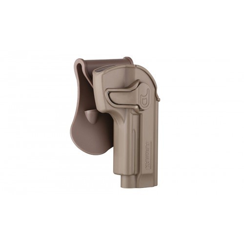 FUNDA PISTOLA RIGIDA AMOMAX BERETTA 92 TAN