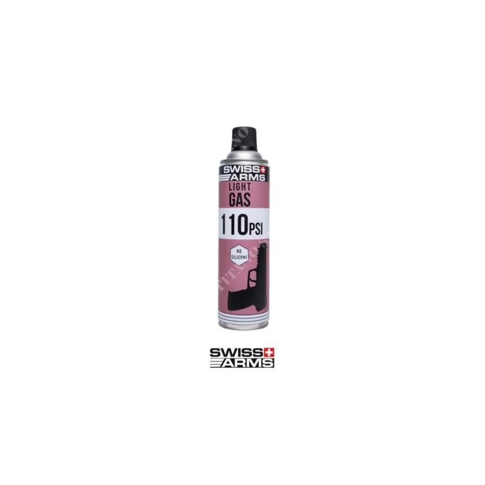 GAS AIRSOFT LIGTH 110 PSI SIN SILICONA 450ml SWISS ARMS