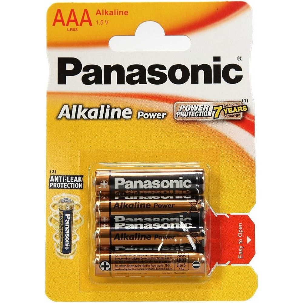PILA ALCALINA PANASONIC SUPER PEQ. AAA NEGRA